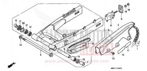 SWINGARM (CBR1000FK) CBR1000FK de 1989
